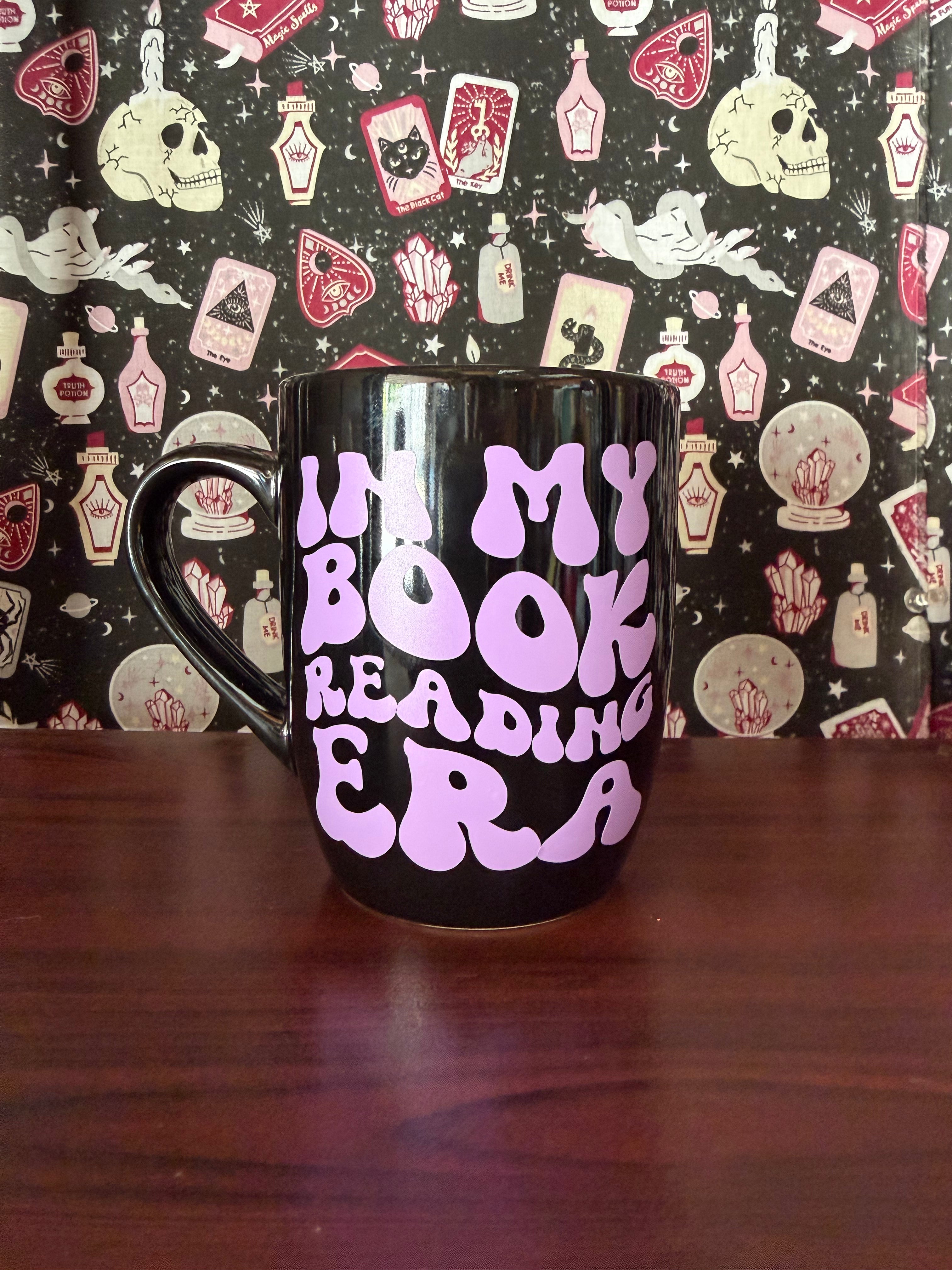 Black Coffee Mug "In My Book Reading Era"