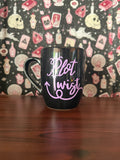Black Coffee Mug "Plot Twist"